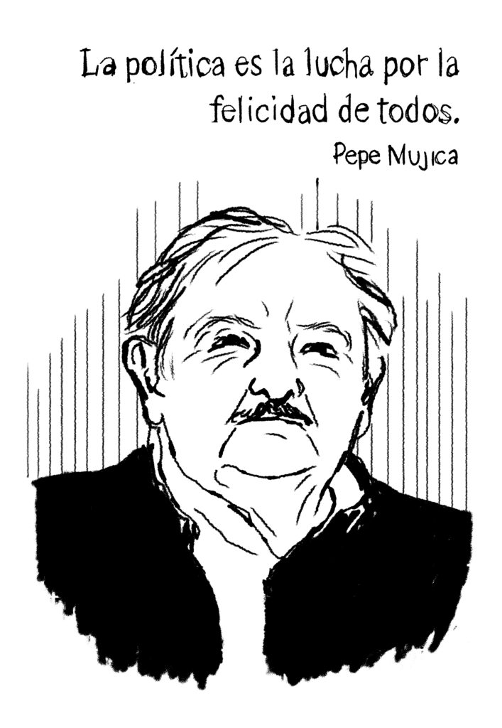 Serigrafia do ex-presidente do Uruguai Pepe Mujica