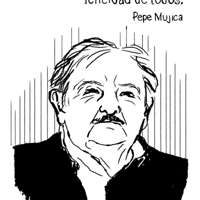 Serigrafia do ex-presidente do Uruguai Pepe Mujica